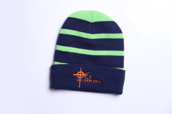 OG 4 Christ Beanie Hat - Green/Blue