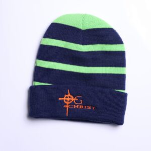 OG 4 Christ Beanie Hat - Green/Blue